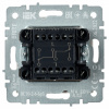 BRITE Выключатель двухклавишный проходной 10А ВС10-2-6-БрБ белый IEK BR-V22-0-10-K01