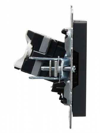 BRITE Розетка компьютерная RJ45 кат.5E РК10-БрГ графит IEK BR-K10-1-K53