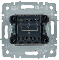 BRITE Выключатель трехклавишный 10А ВС10-3-0-БрБ белый IEK BR-V30-0-10-K01