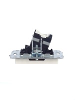 BRITE Розетка компьютерная двойная кат.5E RJ45 РК10-2-БрЖ жемчуг IEK BR-K20-1-K36