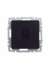BRITE Розетка компьютерная RJ45 кат.5E РК10-БрЧ черный IEK BR-K10-1-K02