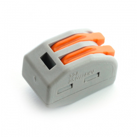 Клемма монтажная 2-проводная, STEKKER LD222-412 32396