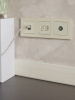 BRITE Розетка компьютерная двойная RJ45 кат.5E РК10-2-БрКр бежевый IEK BR-K20-1-K10