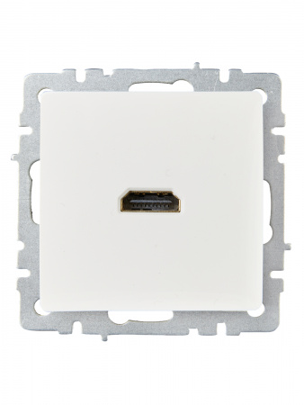 BR-H10-K01 BRITE Розетка HDMI РHDMI-0-БрБ белый IEK 