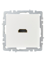 BRITE Розетка HDMI РHDMI-0-БрБ белый IEK BR-H10-K01