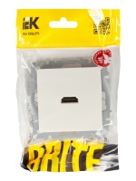 BRITE Розетка HDMI РHDMI-0-БрБ белый IEK BR-H10-K01