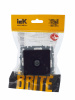 BRITE Розетка TV оконечная РТВ11-0-БрЧ черный IEK BR-A10-O-K02