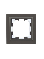 BRITE Рамка 1 пост IP44 РУ-1-БрС-44 сталь IEK BR-M12-44-K46