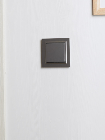 BRITE Рамка 1 пост IP44 РУ-1-БрС-44 сталь IEK BR-M12-44-K46