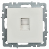 BRITE Розетка компьютерная RJ45 кат.5E РК10-БрБ белый IEK BR-K10-1-K01