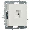 BRITE Розетка компьютерная RJ45 кат.5E РК10-БрБ белый IEK BR-K10-1-K01