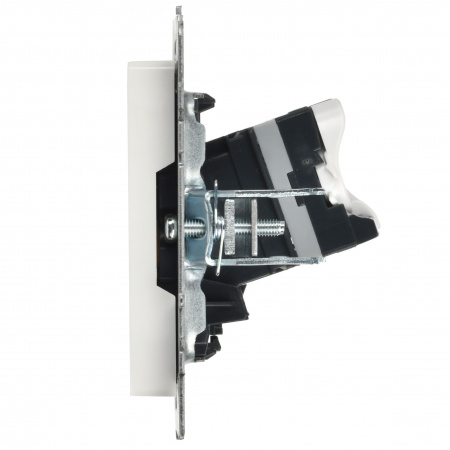 BRITE Розетка компьютерная RJ45 кат.5E РК10-БрБ белый IEK BR-K10-1-K01