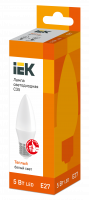 Лампа светодиодная C35 свеча 5Вт 230В 3000К E27 IEK LLE-C35-5-230-30-E27