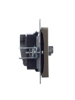 BRITE Розетка двойная TV+SAT РТВ/РСп12-БрШ шампань IEK BR-AF20-O-K37