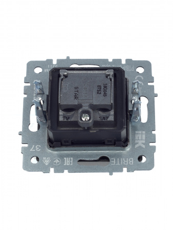 BRITE Розетка двойная TV+SAT РТВ/РСп12-БрШ шампань IEK BR-AF20-O-K37