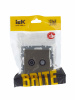 BRITE Розетка двойная TV+SAT РТВ/РСп12-БрШ шампань IEK BR-AF20-O-K37