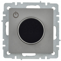 BRITE Термостат электронный с индикацией ТС10-1-БрС сталь IEK BR-RT11-K46