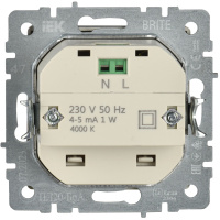 BRITE Подсветка LED встраиваемая ПЛ20-БрА алюминий IEK BR-FL20-K47