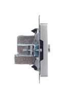 BRITE Розетка TV проходная РТВ10-0-БрА алюминий IEK BR-A10-P-K47