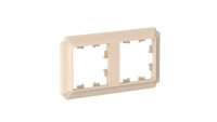 ATLASDESIGN ANTIQUE 2-постовая рамка, универсальная, ПЕСОЧНЫЙ Systeme Electric ATN101202