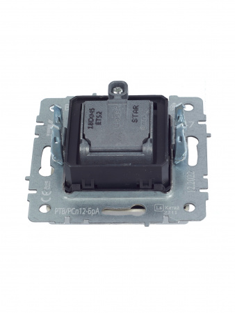 BRITE Розетка двойная TV+SAT РТВ/РСп12-БрА алюминий IEK BR-AF20-O-K47