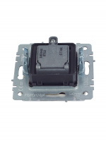 BRITE Розетка двойная TV+SAT РТВ/РСп12-БрА алюминий IEK BR-AF20-O-K47