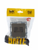 BRITE Розетка компьютерная двойная RJ45 кат.5E РК10-2-БрШ шампань IEK BR-K20-1-K37