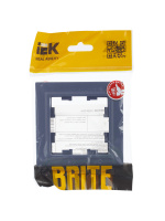 BRITE Рамка 1 пост РУ-1-БрМ маренго IEK BR-M12-K35