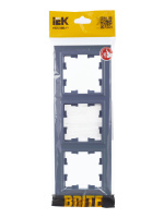 BRITE Рамка 3 поста РУ-3-БрМ маренго IEK BR-M32-K35