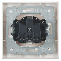 BRITE Розетка с заземлением с защитными шторками 16А в сборе РСР14-1-0-БрБ белый IEK BR-R14-16-K01-F