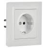 BRITE Розетка с заземлением с защитными шторками 16А в сборе РСР14-1-0-БрБ белый IEK BR-R14-16-K01-F