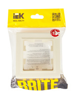 BRITE Рамка 1 пост IP44Р У-1-БрКр-44 бежевый IEK BR-M12-44-K10