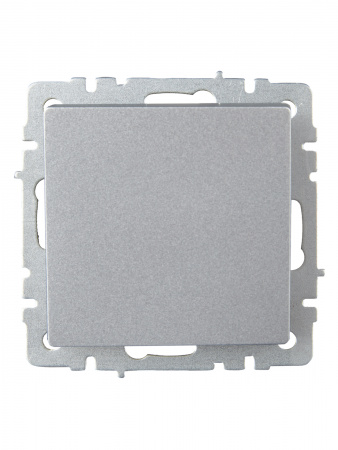 BRITE Выключатель одноклавишный проходной 10А ВС10-1-6-БрА алюминий IEK BR-V12-0-10-K47