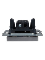 BRITE Выключатель одноклавишный проходной 10А ВС10-1-6-БрА алюминий IEK BR-V12-0-10-K47