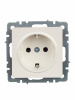 BRITE Розетка с заземлением без защитных шторок 16А РС11-1-0-БрЖ жемчуг IEK BR-R11-16-K36