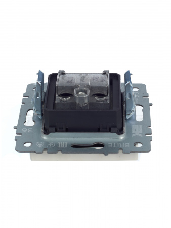 BRITE Розетка двойная TV+SAT РТВ/РСп12-БрЖ жемчуг IEK BR-AF20-O-K36