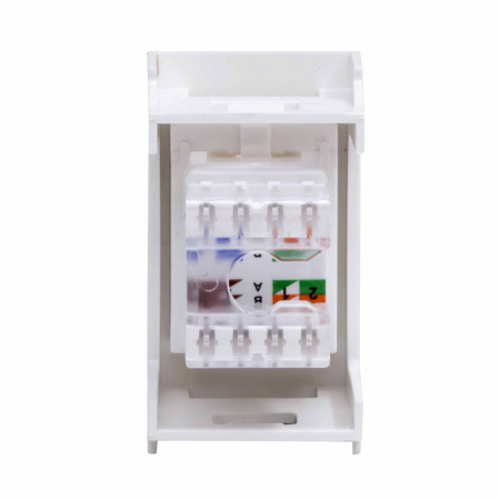 45038 VIVA Розетка компьютерная RJ45 1 модуль категория 5е белая DKC 
