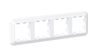 ATLASDESIGN ANTIQUE 4-постовая рамка, универсальная, БЕЛЫЙ Systeme Electric ATN100104