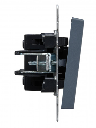 BRITE Выключатель одноклавишный самовозвратный 10А ВС10-1-4-БрМ маренго IEK BR-V14-0-10-K35