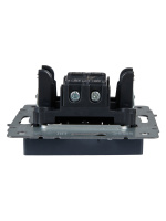 BRITE Выключатель одноклавишный самовозвратный 10А ВС10-1-4-БрМ маренго IEK BR-V14-0-10-K35