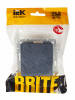 BRITE Выключатель одноклавишный самовозвратный 10А ВС10-1-4-БрМ маренго IEK BR-V14-0-10-K35