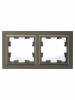 BRITE Рамка 2 поста IP44 РУ-2-БрШ-44 шампань IEK BR-M22-44-K37