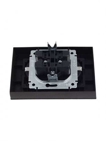 BRITE Розетка двойная с заземлением без защитных шторок 16А в сборе РС12-3-БрТБ темная бронза IEK BR-R21-16-K45-F