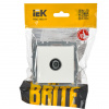 BRITE Розетка TV проходная РТВ10-0-БрБ белый IEK BR-A10-P-K01