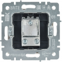 BRITE Розетка TV проходная РТВ10-0-БрБ белый IEK BR-A10-P-K01