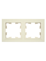 BRITE Рамка 2 поста РУ-2-БрКр бежевый IEK BR-M22-K10