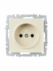 BRITE Розетка без заземления без защитных шторок 10А РС10-1-0-БрКр бежевый IEK BR-R10-10-K10