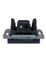 BRITE Выключатель одноклавишный проходной 10А ВС10-1-6-БрМ маренго IEK BR-V12-0-10-K35