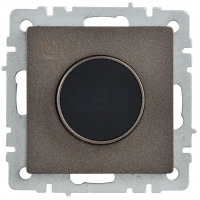 BRITE Термостат электронный с индикацией ТС10-1-БрТБ темная бронза IEK BR-RT11-K45