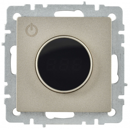 BRITE Термостат электронный с индикацией ТС10-1-БрШ шампань IEK BR-RT11-K37